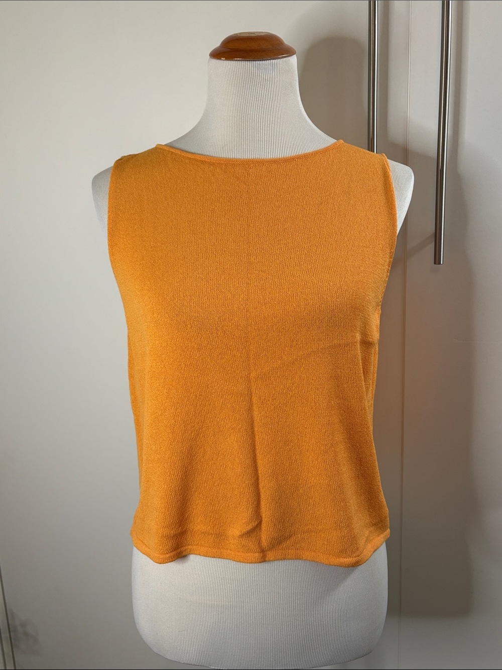 Eileen Fisher Sleeveless Boatneck Tank in Goldenrod (deep Yellow) M